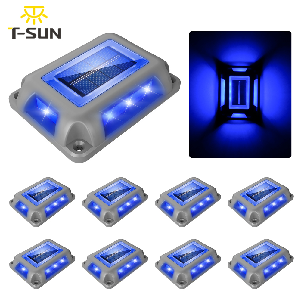 Lighting Decor Sunrise - Luz Solar azul para exteriores, lámpara