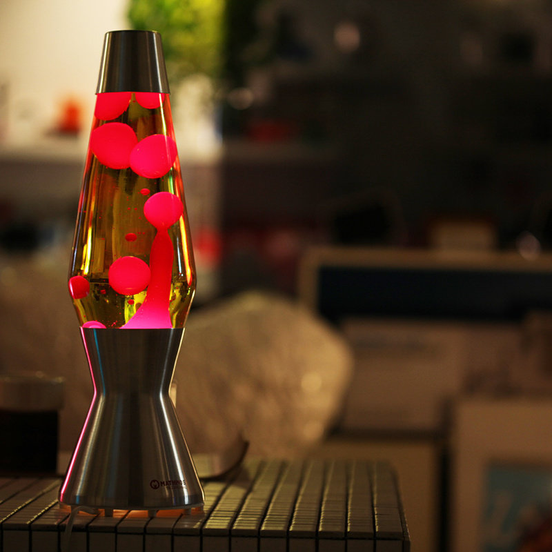 Lava Lamp Desktop - Lámpara de Lava con Purpurina, Medusas