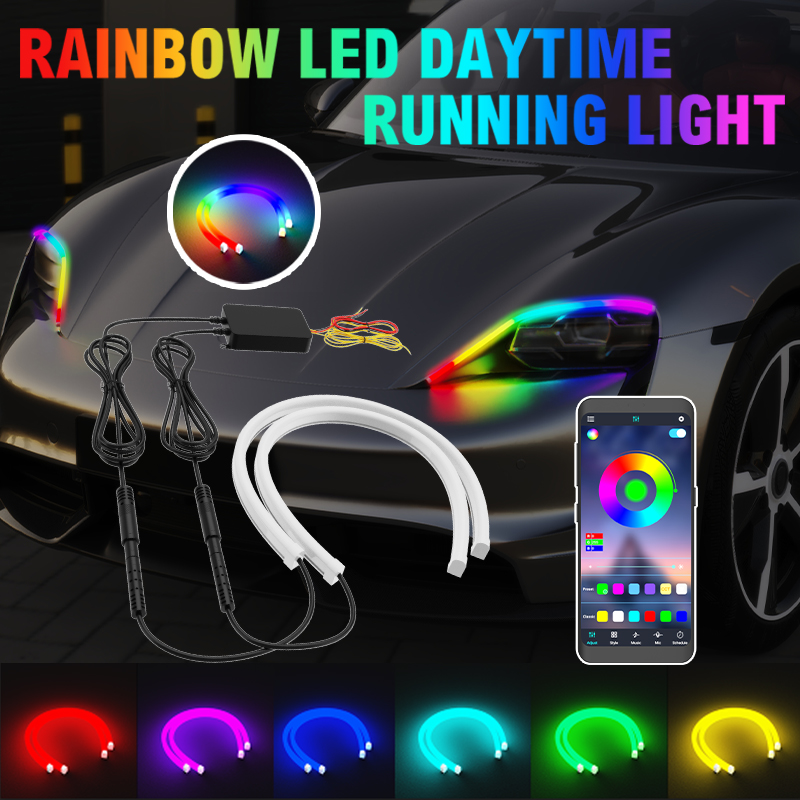 Lighting Bolt Decor - 2 Piezas de Luces LED DRL