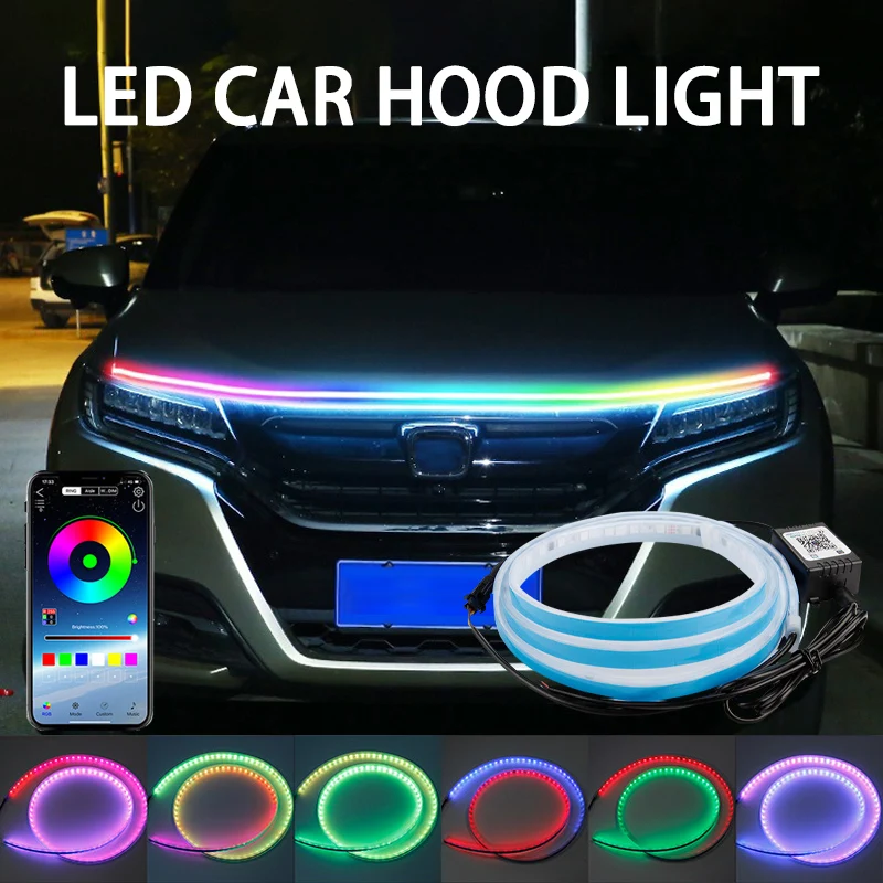 Lighting Bolt Decor - Luz decorativa para capó de coche,