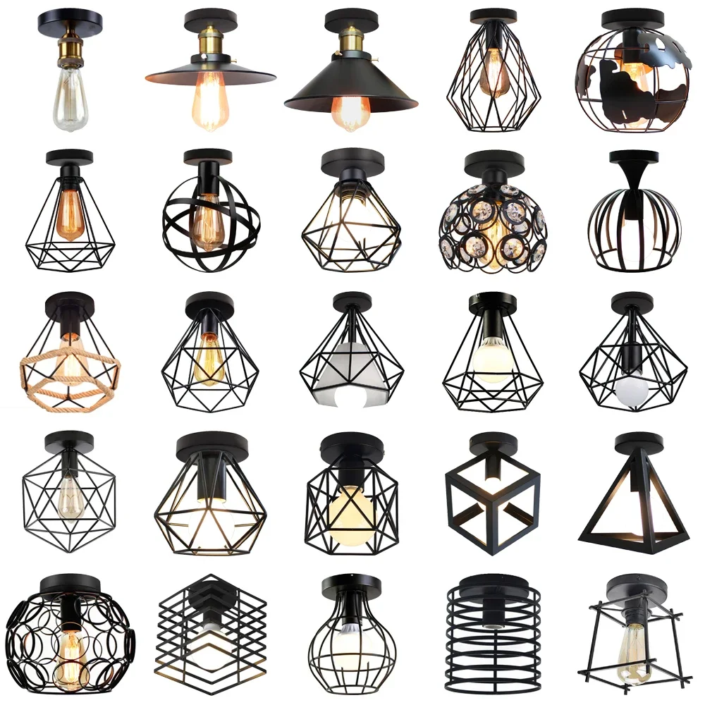 Luz de techo de hierro Vintage - Decor Lighting Returns reseña y precio