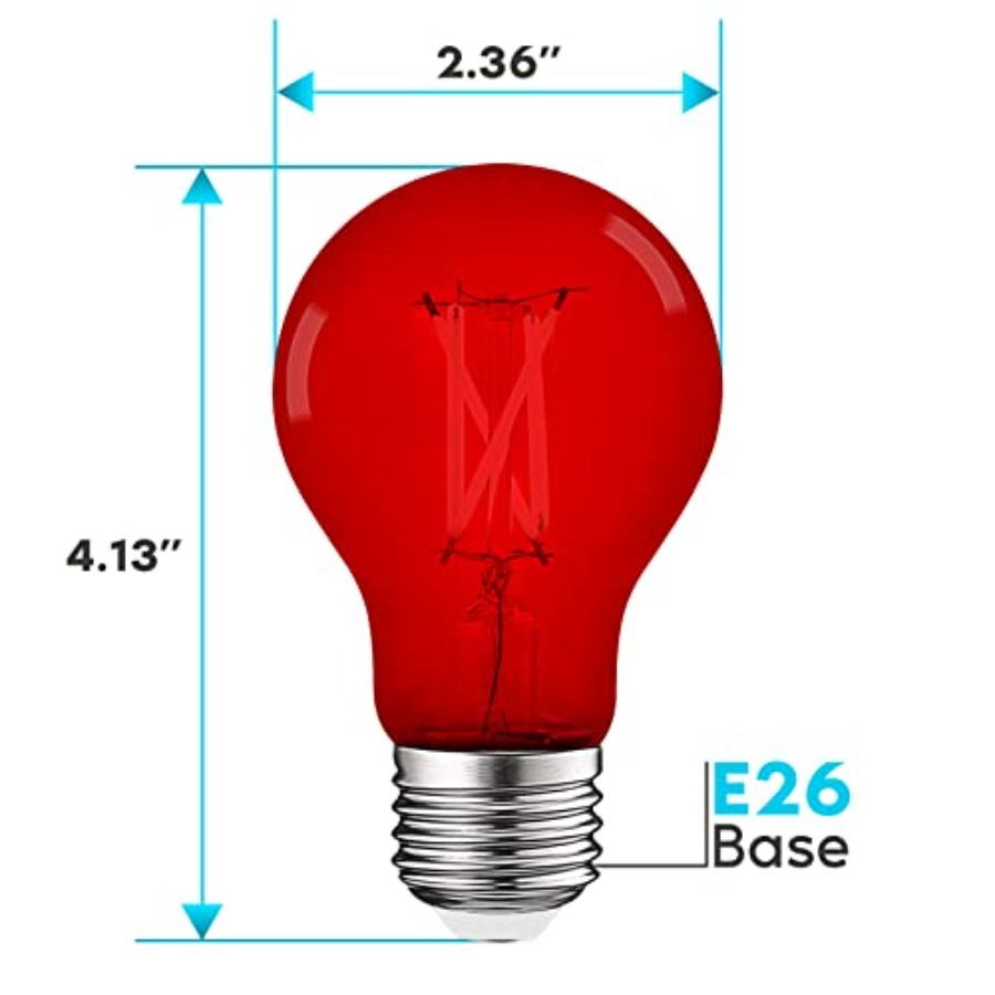 Bombillas LED Edison A19, Equi - Lighting Decor Outdoor reseña y precio