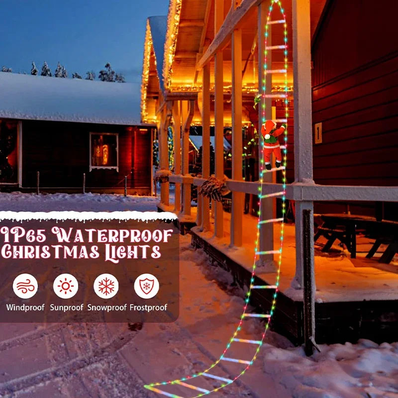Luces LED de Navidad, Cadena d - Lighting Decor Outdoor reseña y precio