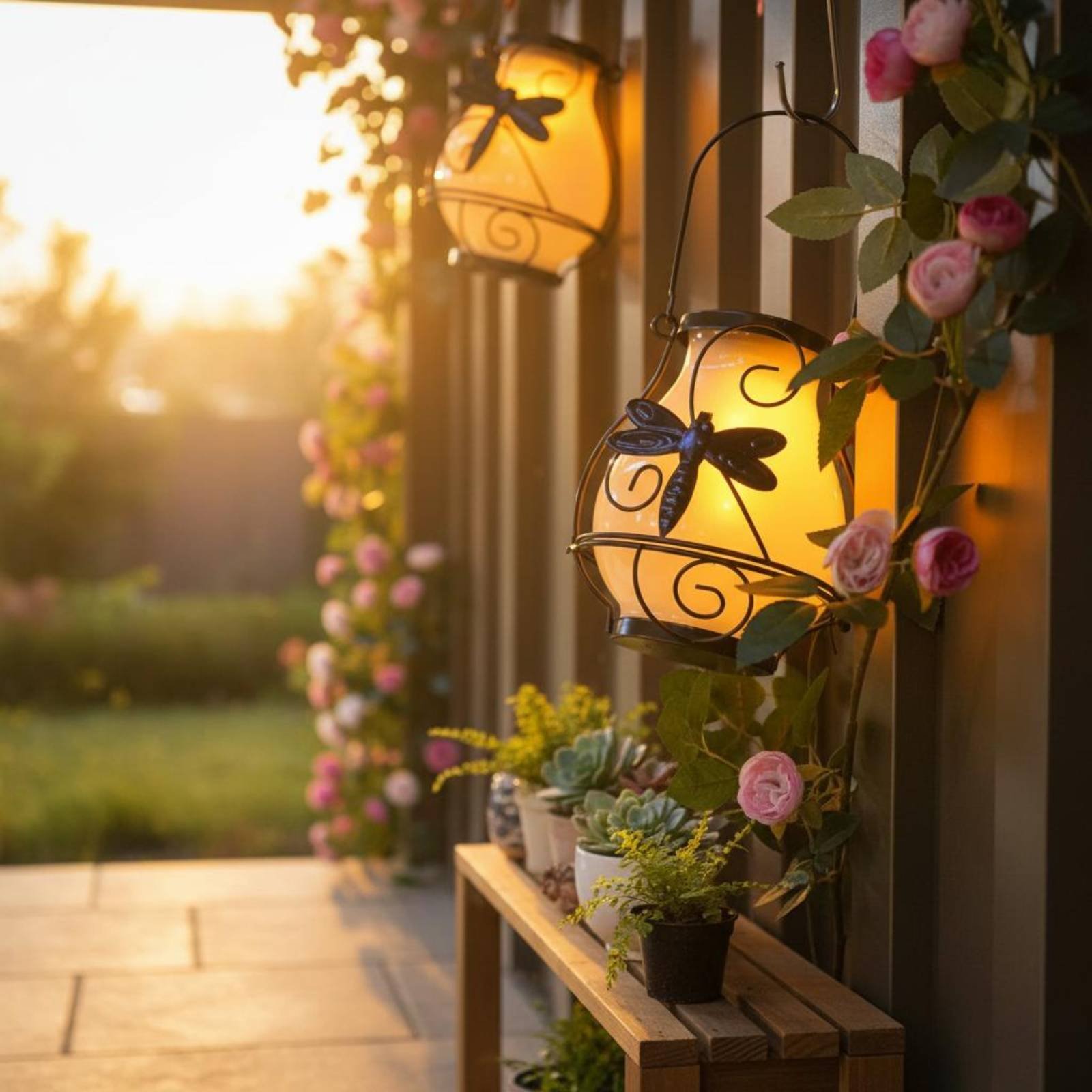 Linterna Solar con Forma de Ma - Lighting Decor Outdoor reseña y precio