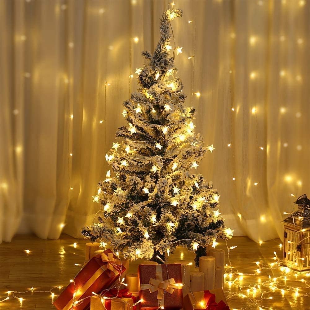 Guirnaldas de Luces Navideñas  - Home Decor Lighting Tree reseña y precio