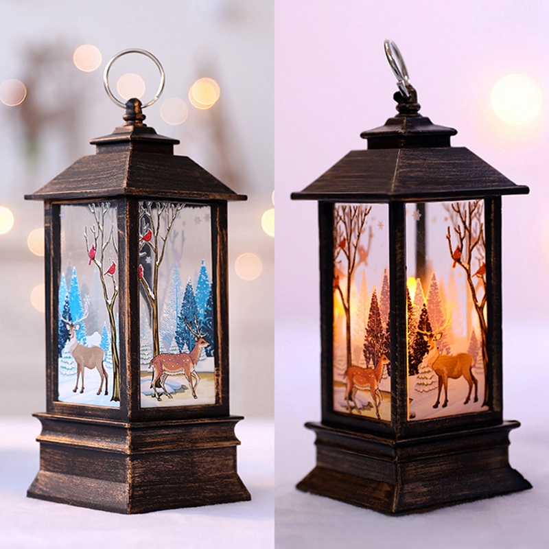 Linterna navideña con adornos  - Home Decor Lighting Tree reseña y precio