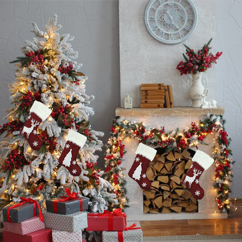 Calcetines navideños con luces - Home Decor Lighting Tree reseña y precio