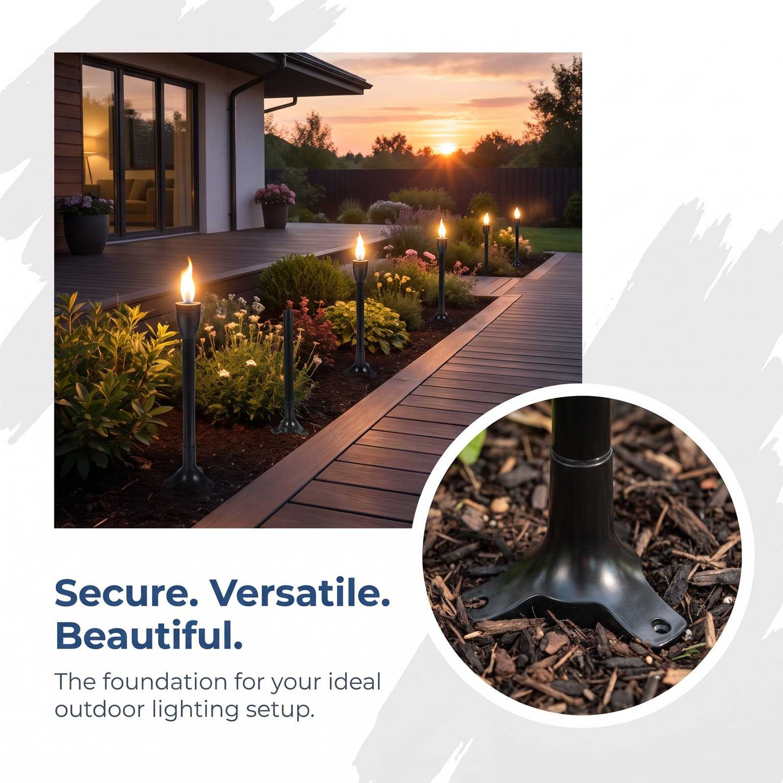 Juego de 6 estacas de repuesto - Lighting Decor Outdoor reseña y precio